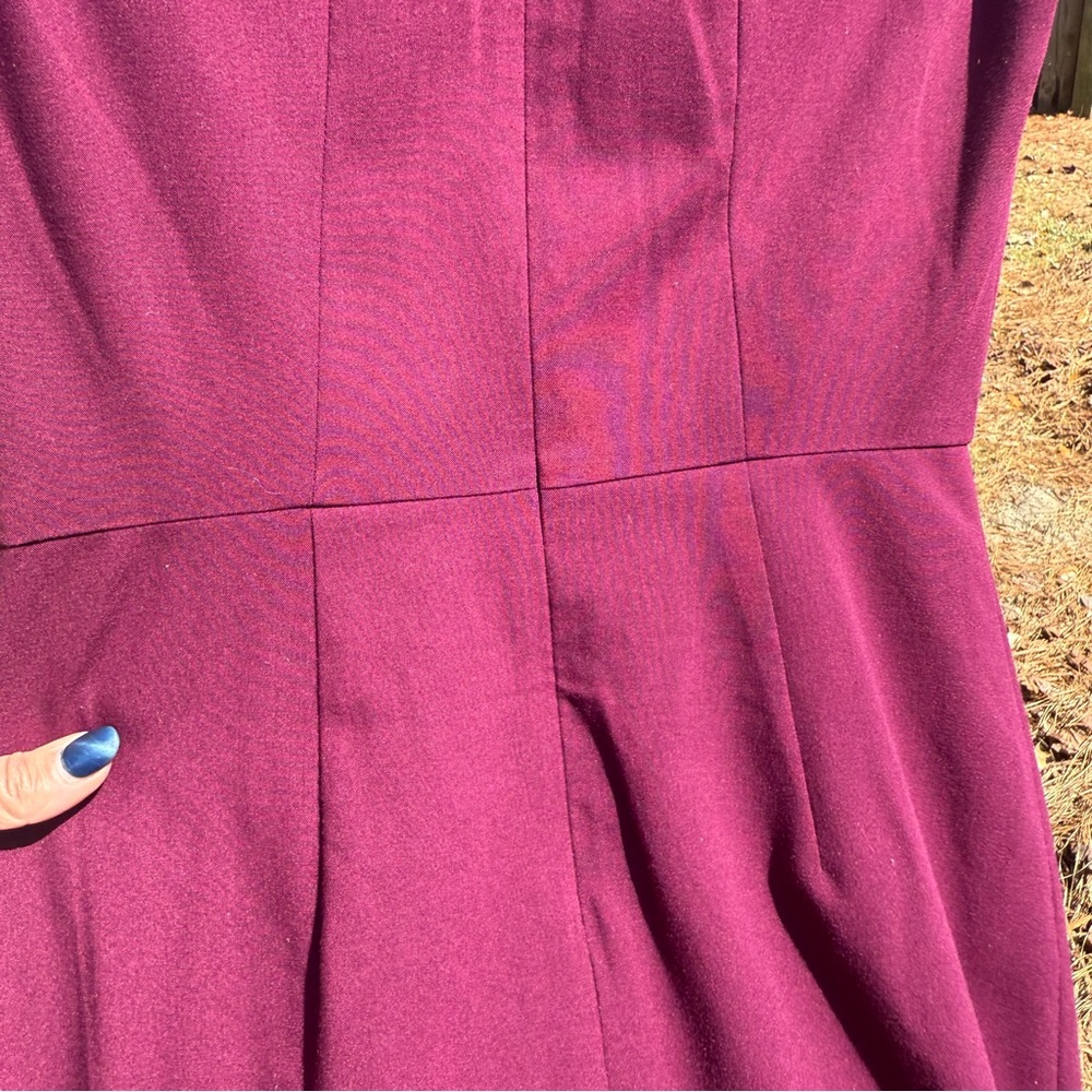 The Limited Eggplant/Purple Size 0 Midi Dress. Business Casual/Night Out - Picture 5 of 8
